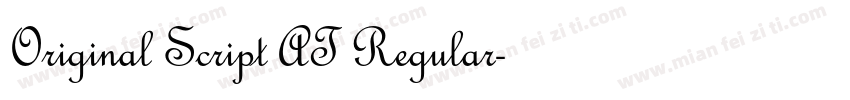 Original Script AT Regular字体转换